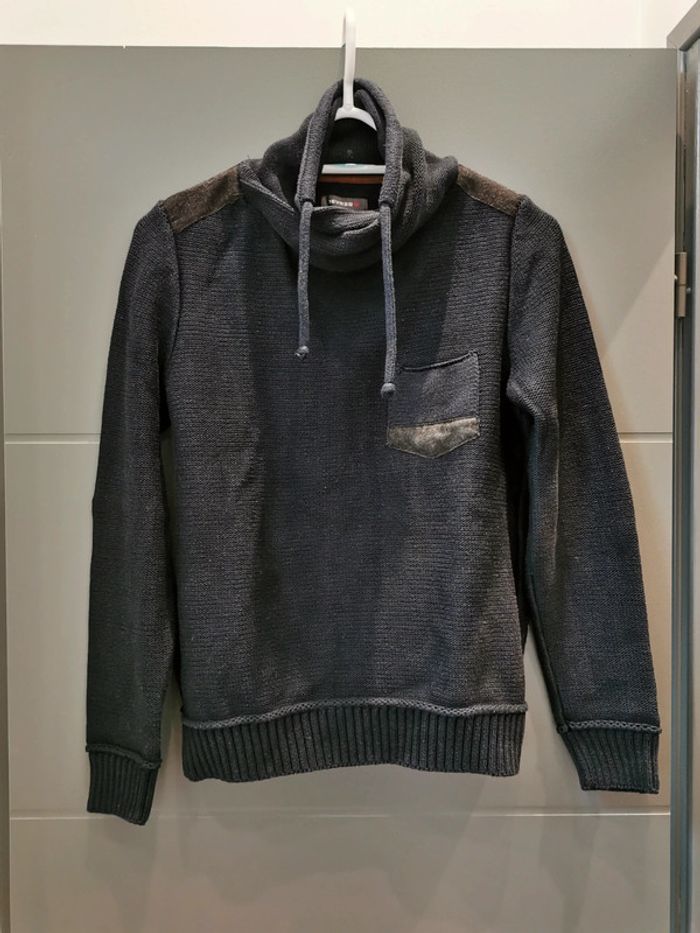 Pull à col Devred bleu marine