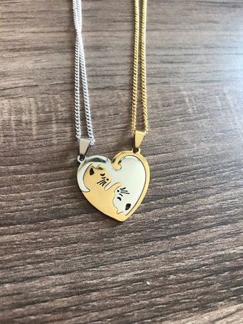 Collier pendentifs chats