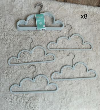 Lot 8 cintres nuages gris