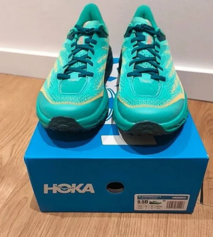 Hoka - Chaussures de trail Speedgoat 5 (Vert) - photo numéro 2