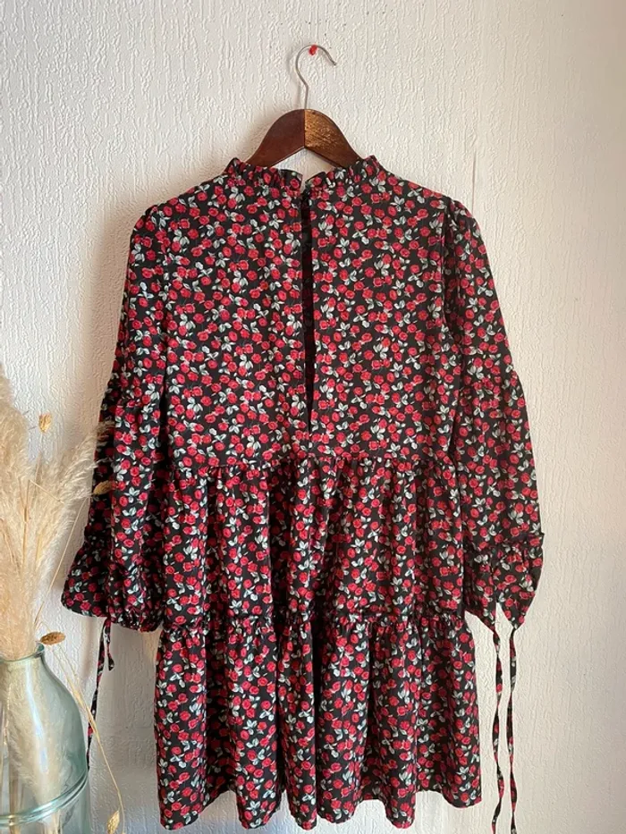 Robe shein babydoll taille s 36 fleurie - photo numéro 4
