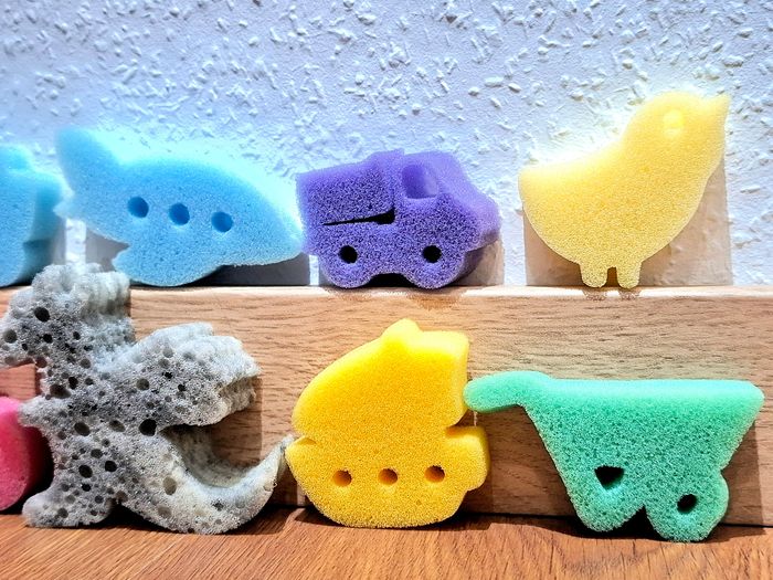 Lot d’éponges de bain pour enfants – différentes formes, très bon état - photo numéro 5