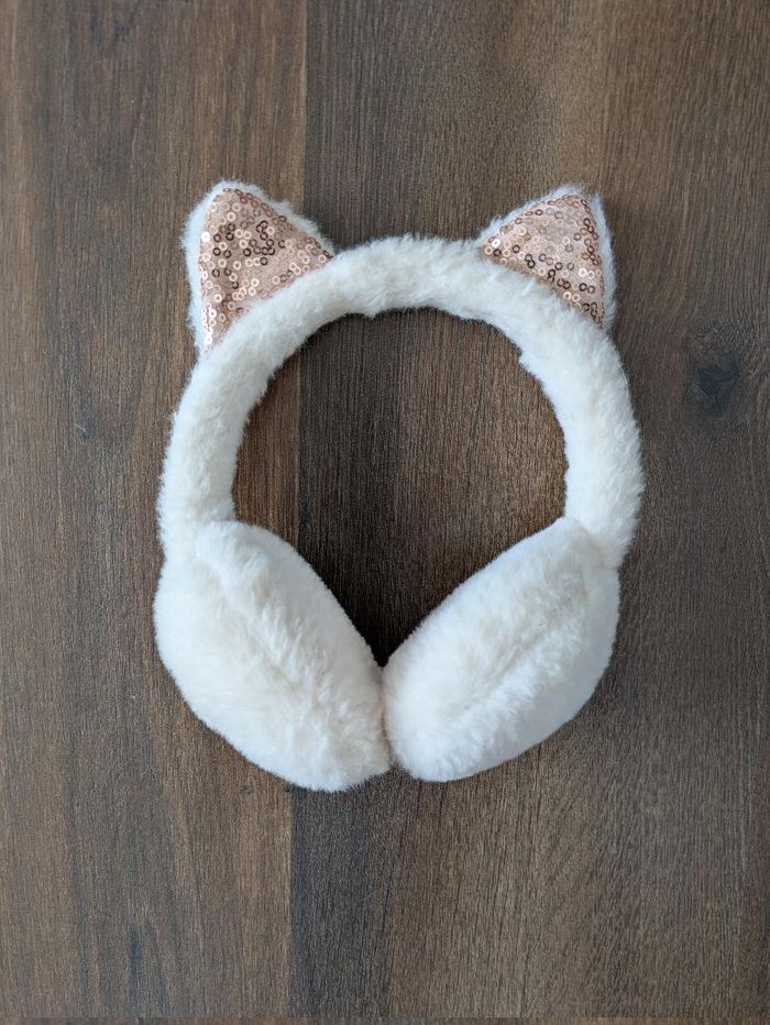 Cache oreilles fille chat oreilles dorées