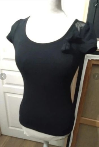 T shirt noir esprit t 34 dentelles