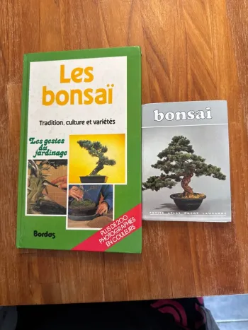 Lot de deux livres sur les bonsaï