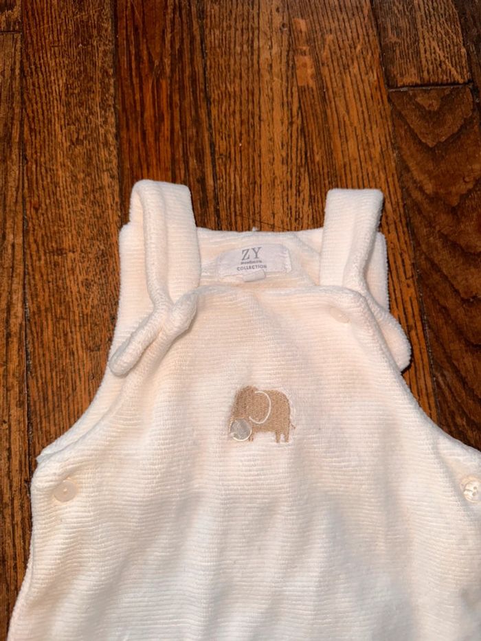 Salopette velour Zy 3 mois - photo numéro 2