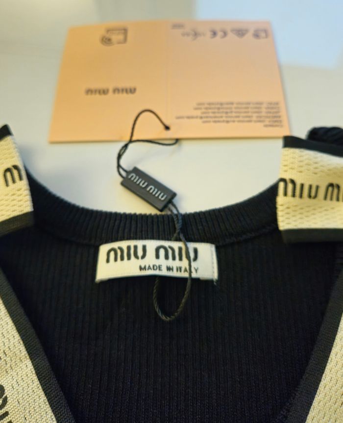 Débardeur Miu Miu  noir - photo numéro 4