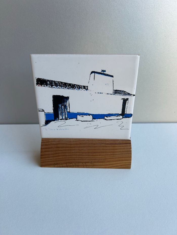 Dessous de plat en faïence « Cerâmica Ref. 33 Coimbra Portugal »