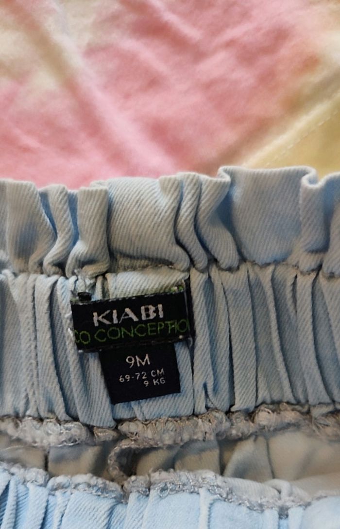 Tenue t-shirt+ short jean - 9 mois - photo numéro 4