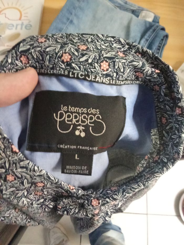 Chemise à manches longues. De marque. Le temps de cerise taille.L - photo numéro 3