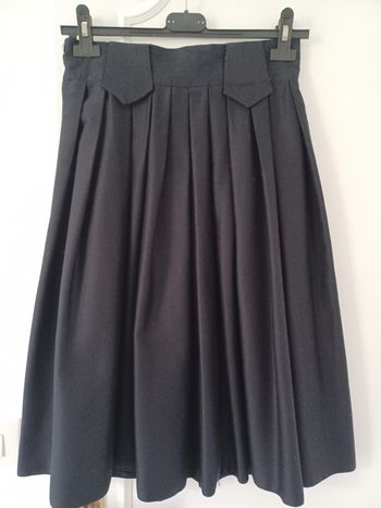 Jupe plissée bleu marine Mod ecran Paris T36/38