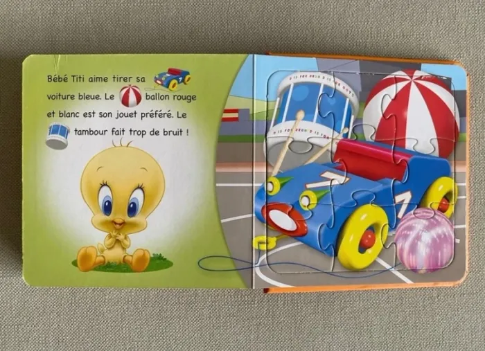 Livre puzzle looney toons baby 3 4 ans bugs bunny - photo numéro 3