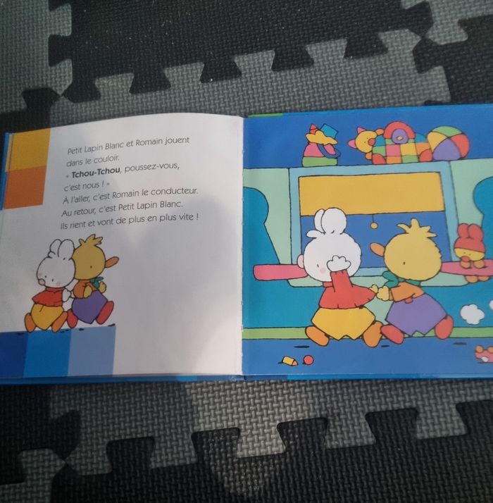 Livre enfant Petit Lapin Blanc :prend le train - photo numéro 6