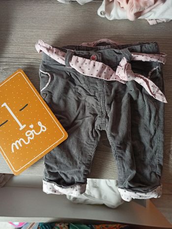 Pantalon velour fille