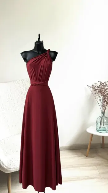 Robe bordeaux plusieurs possibilités