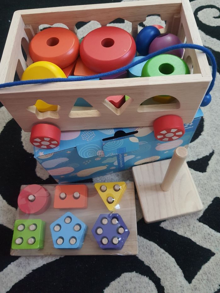 Jouet en bois à pousser +12mois