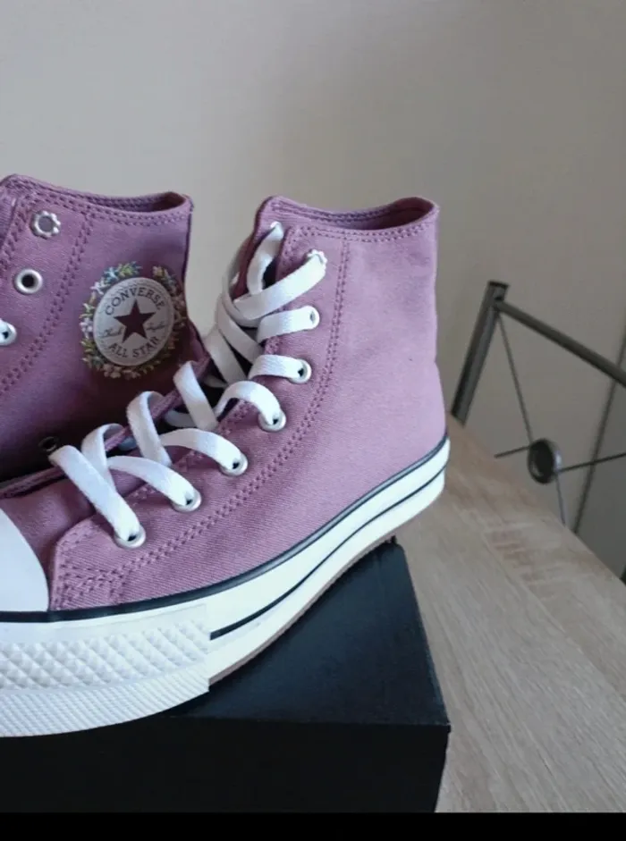 Baskets converse a plateforme - photo numéro 4