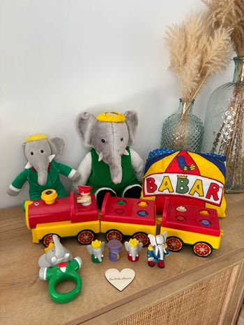 Lot vintage jeux jouets Babar