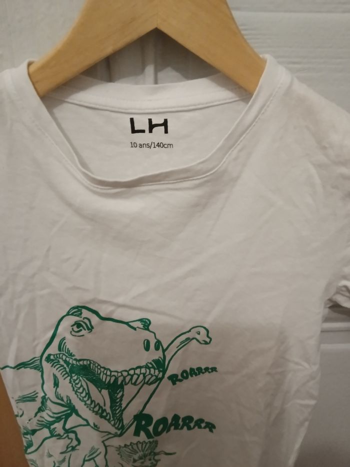 Tee-shirt la halle blanc et vert - photo numéro 2