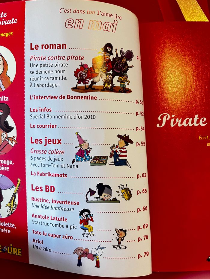 Livre j’aime lire : pirate contre pirate, année 2010 - photo numéro 5