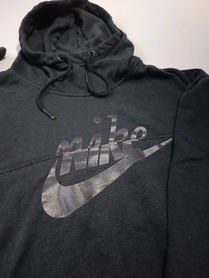Sweat noir court à capuche Nike M - photo numéro 2