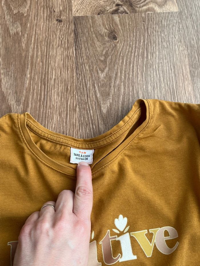 Tee shirt fille manches longues TAO 14 ans - photo numéro 3