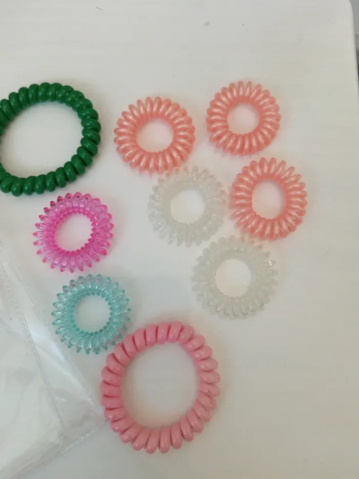 Élastiques spirale pour cheveux ou bracelets - photo numéro 2