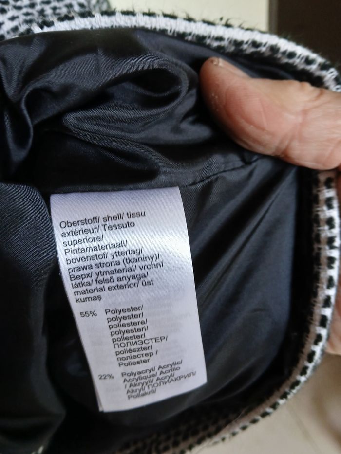 Veste pour femme noir et blanche - photo numéro 2
