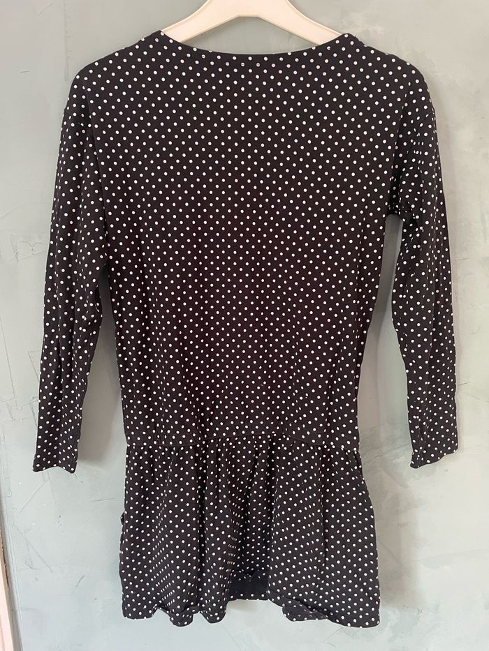 Robe noire à pois blanc taille 10 ans - photo numéro 3