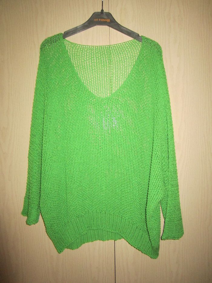 Pull vert taille unique