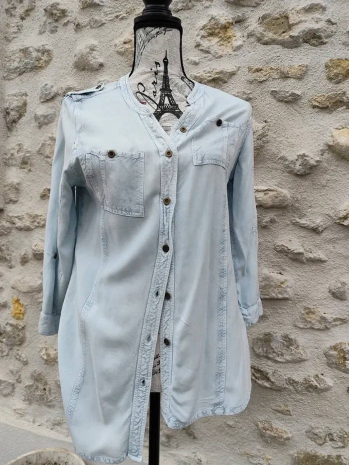 Chemise femme façon jeans Zamba taille 42 - photo numéro 2