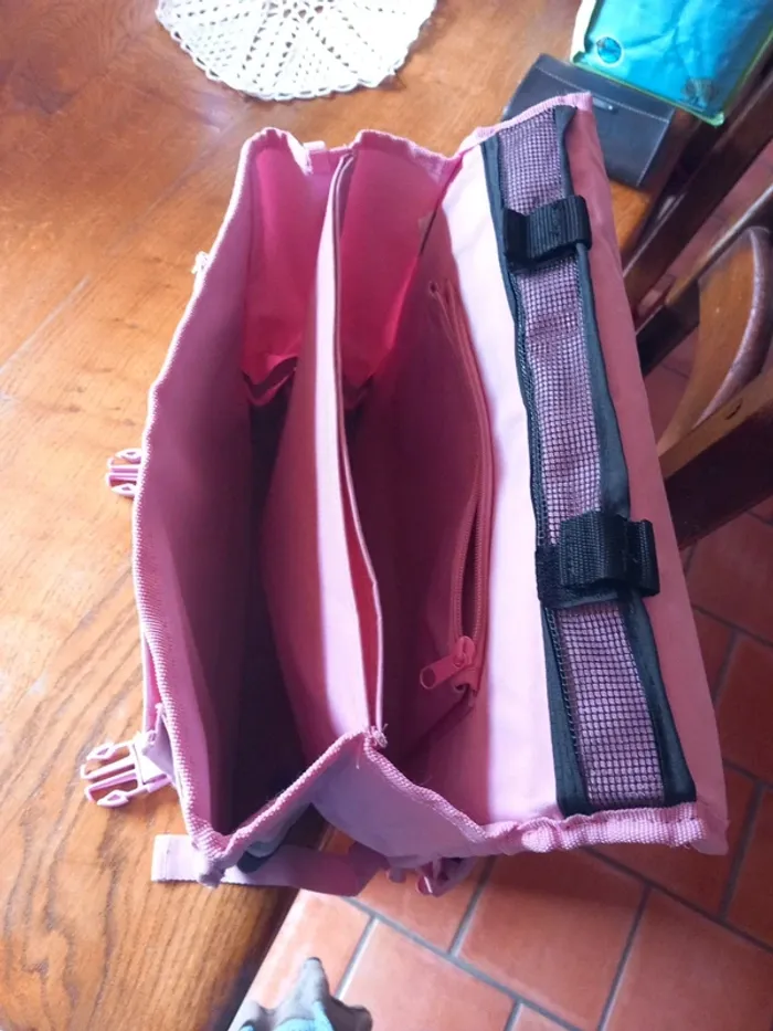 🗑cartable à dos rose Poivre Blanc - photo numéro 6