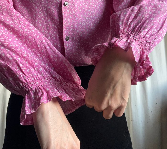 Chemise Laura Ashley cottagecore made in UK 🇬🇧 boho 70s romantic - Taille M - photo numéro 3