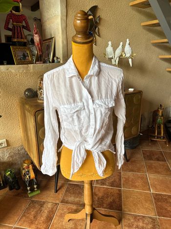 Jennyfer don t call me chemise blanche taille m