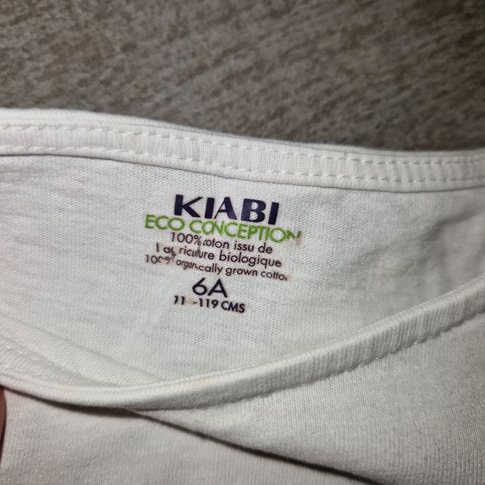 Tee-shirt manche longue blanc 6 ans kiabi - photo numéro 2
