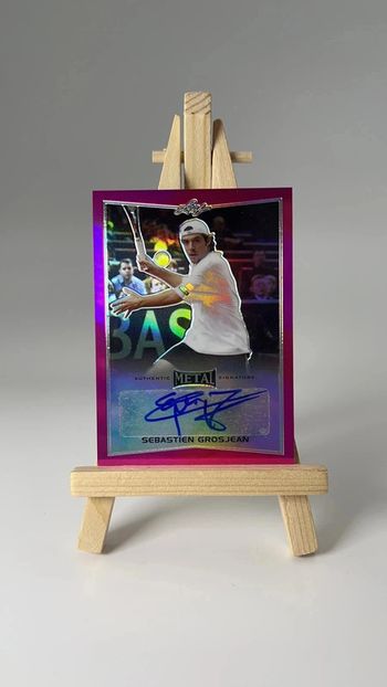 2016 Leaf Metal Tennis Sébastien Grosjean rose Auto 5/10