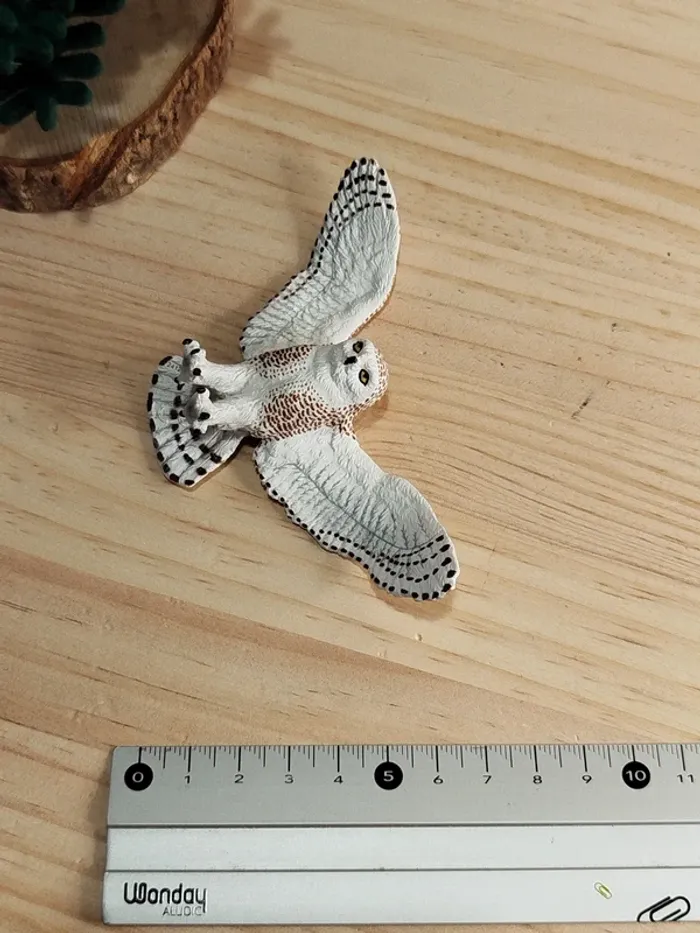 PAPO chouette blanche volante Figurine animal de la forêt - photo numéro 6