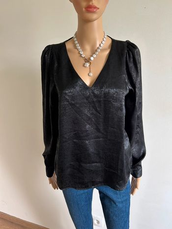 Blouse noire irisée Emma Ella taille S jamais portée