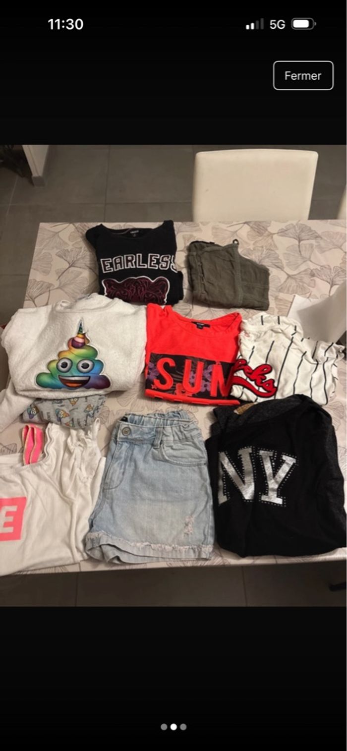 Lot de vêtement fille 12ans - photo numéro 3