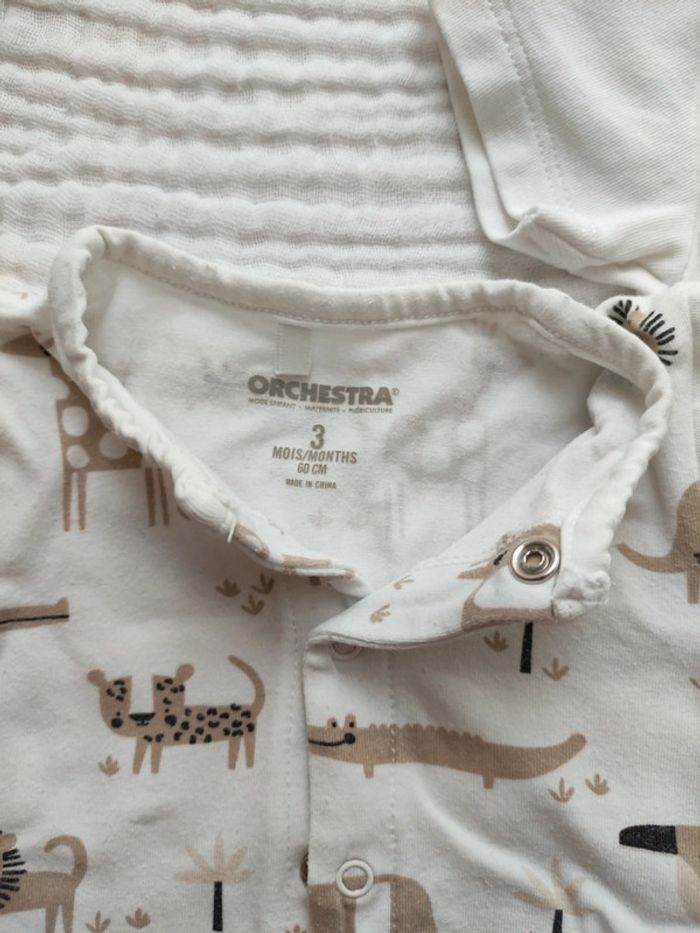 Ensemble bébé mixte 1 mois et 3 mois Safari - photo numéro 3