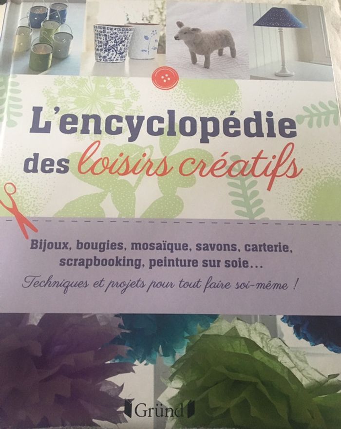 Livre l’encyclopédie des loisirs créatifs
