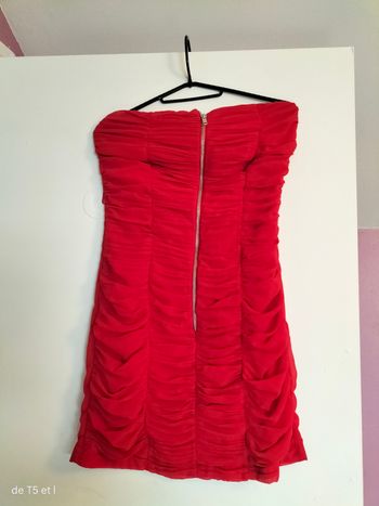 Robe élégante rouge comme neuve taille 36 marque Mim
