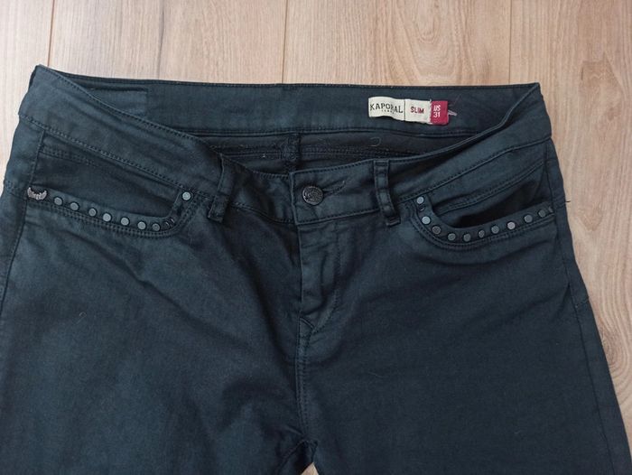 Pantalon slim noir Kaporal - photo numéro 4