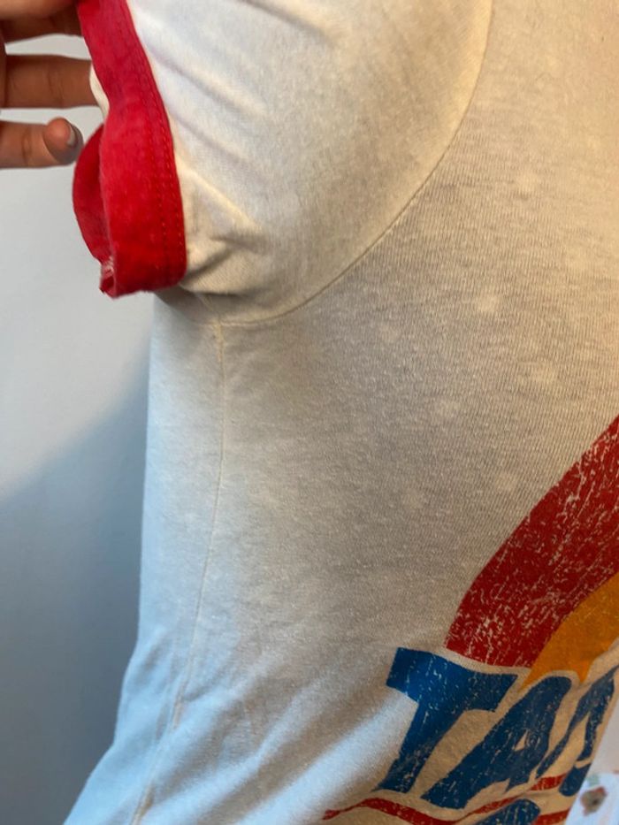 T-shirt arc en ciel style vintage taille S Zara Trafaluc - photo numéro 7