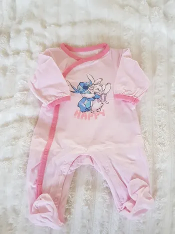 Pyjama coton fille 1 mois 54 cm stitch