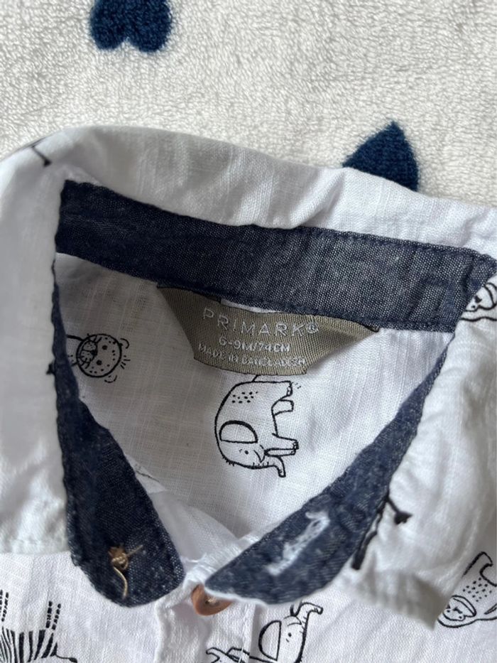 Chemise manche courte 6/9 mois - photo numéro 2