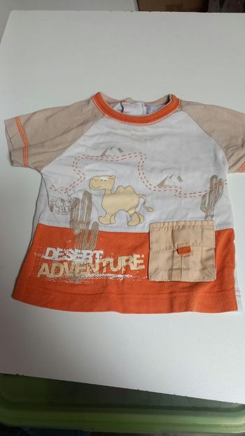 Tee shirt à manches courtes dessin desert