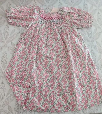 Robe pour fille de 6 à 7 ans en coton.
