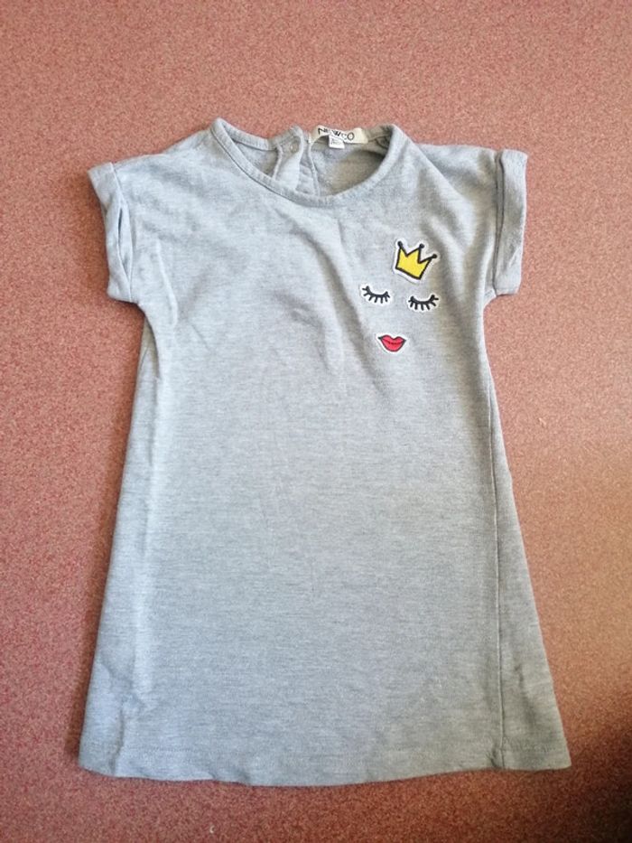 Chemise de nuit grise