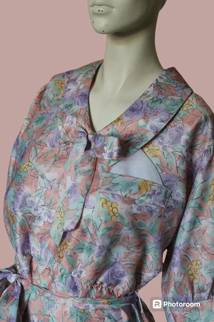 Robe dress retro vintage cottage country core fleurs flower - photo numéro 2